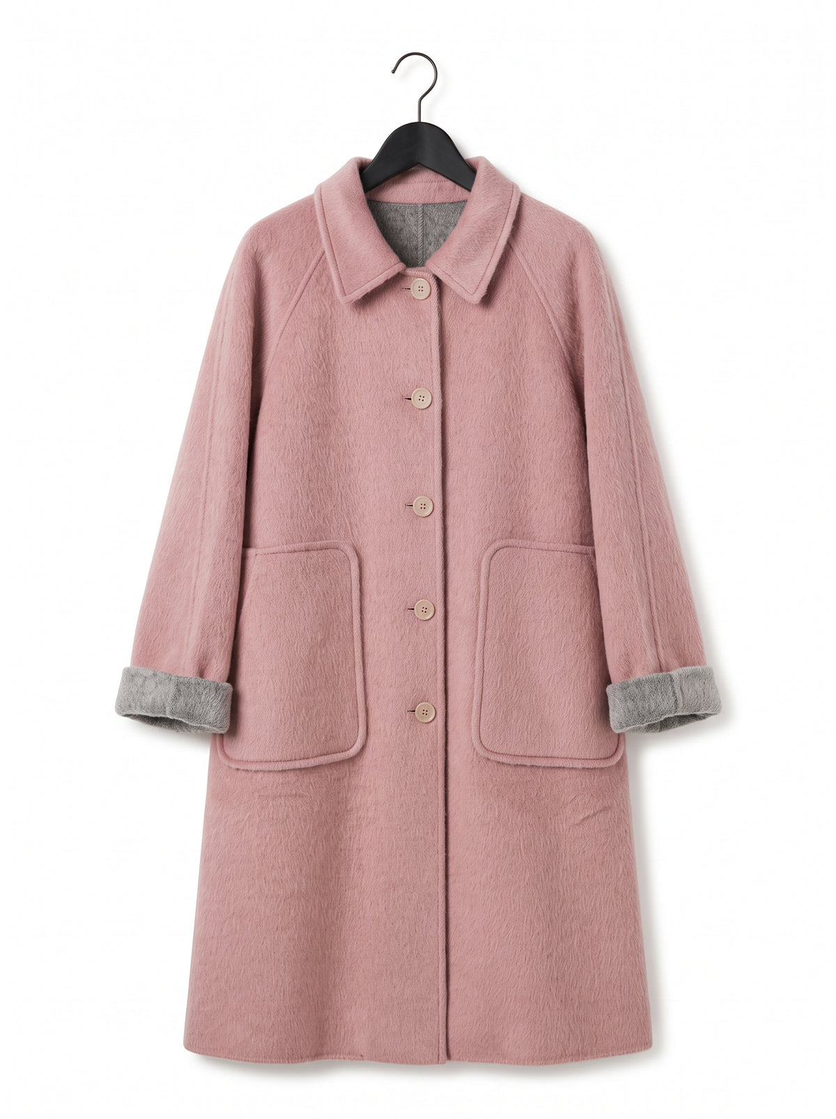 Aurelle Reversible Double-Face Coat
