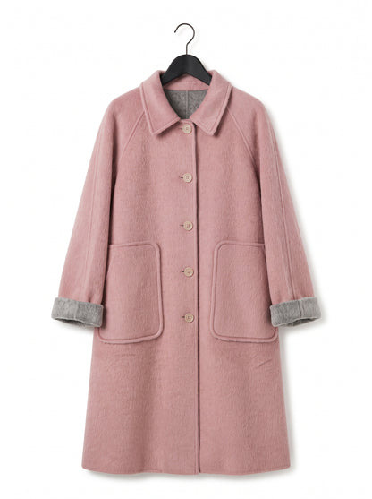 Aurelle Reversible Double-Face Coat